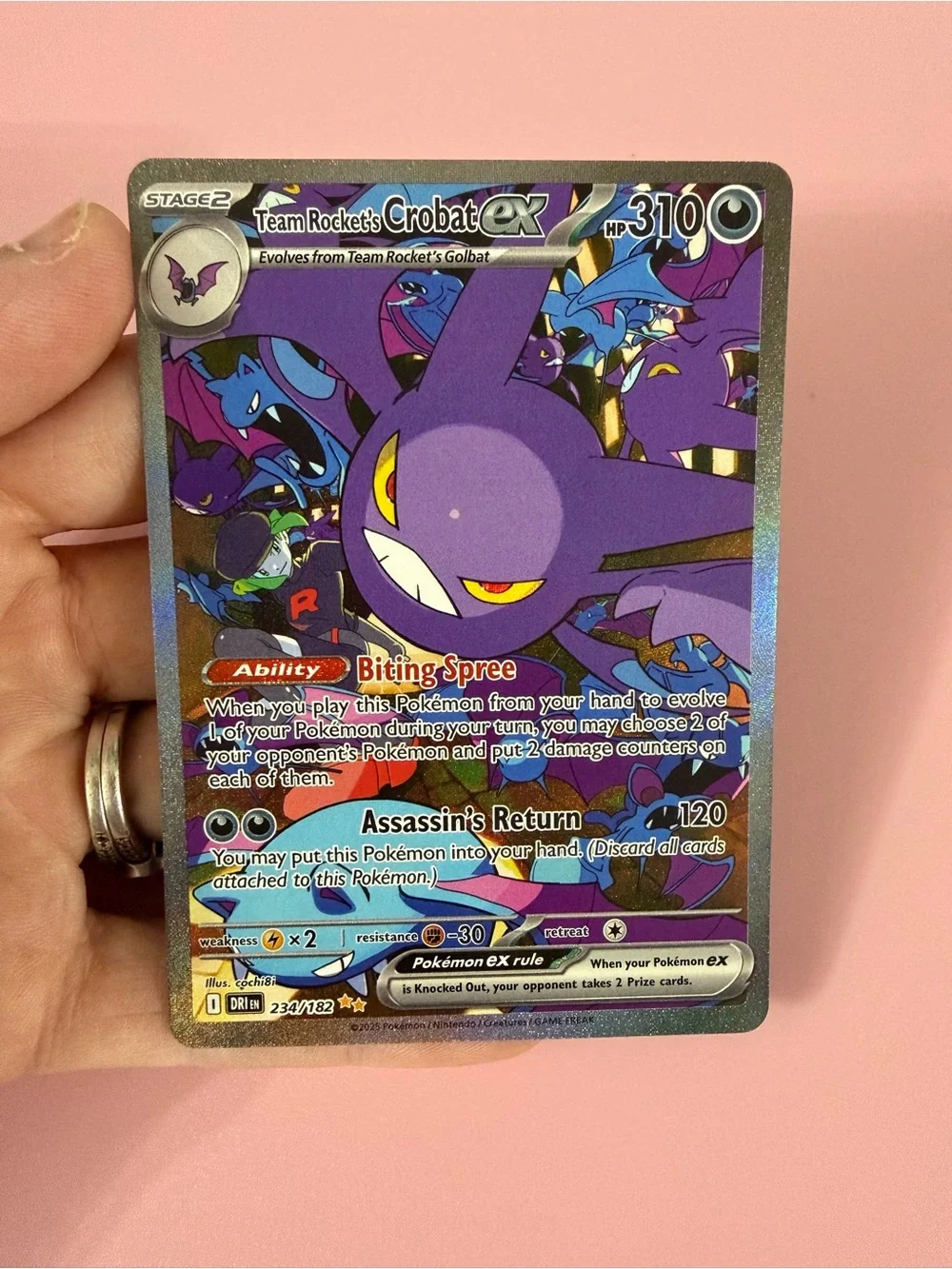 Pokémon Team Rocket's Crobat ex #234